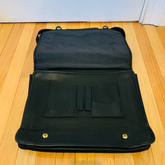 Vintage Schlesinger Full Grain Cowhide Leather Vintage Briefcase Messenger Bag - Picture 9 of 16